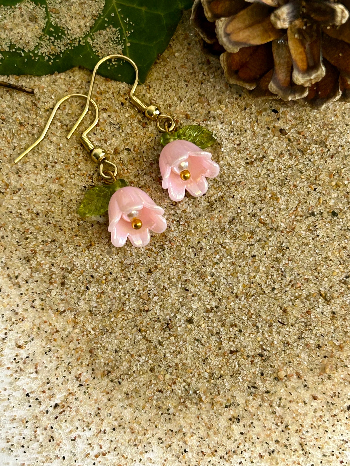 Klockor örhängen Rosa