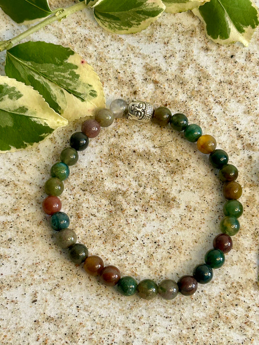 Indisk Agat Armband