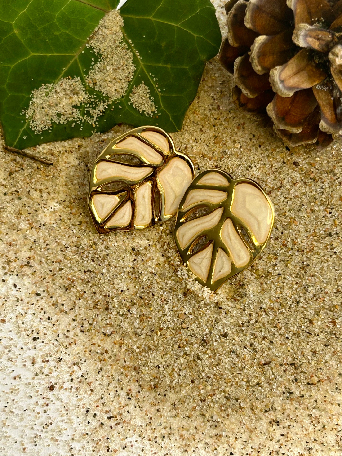 Monstera Blad örhängen